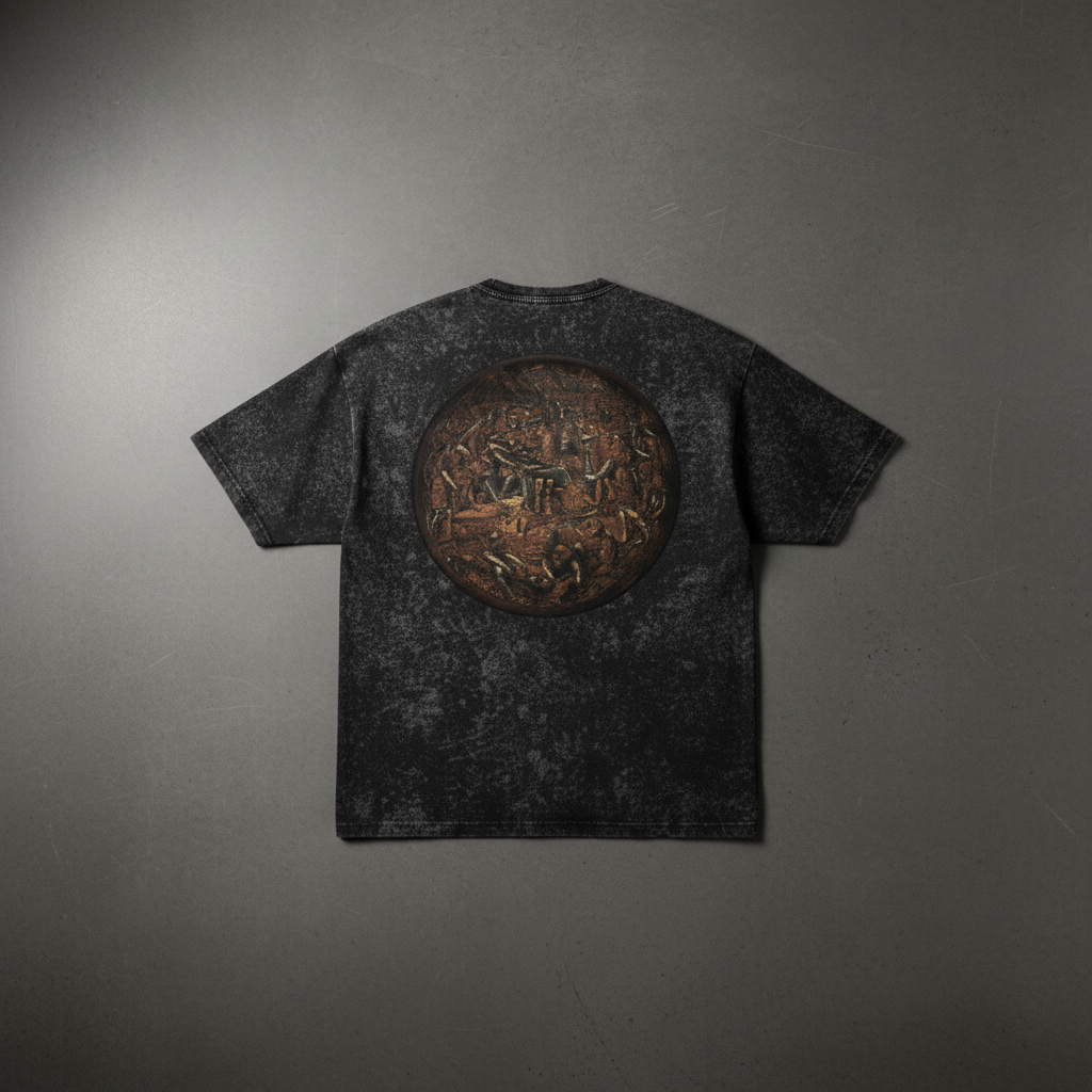 240GSM Acid Wash Oversized Tee by maisonbrut